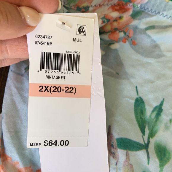 NWT BECCA ETC Plus Size Femme Flora Vintage Bikini Bottom - Picture 6 of 6